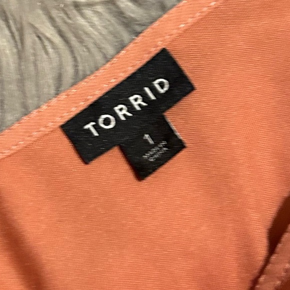 TORRID Midi Chiffon Wrap Dress Floral White Size 1X 14/16 - Picture 4 of 6